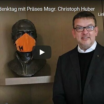 YouTube-Film-Thumbnail vom Gedenktagvideo des Kolping-Diözesanpräses Christoph Huber